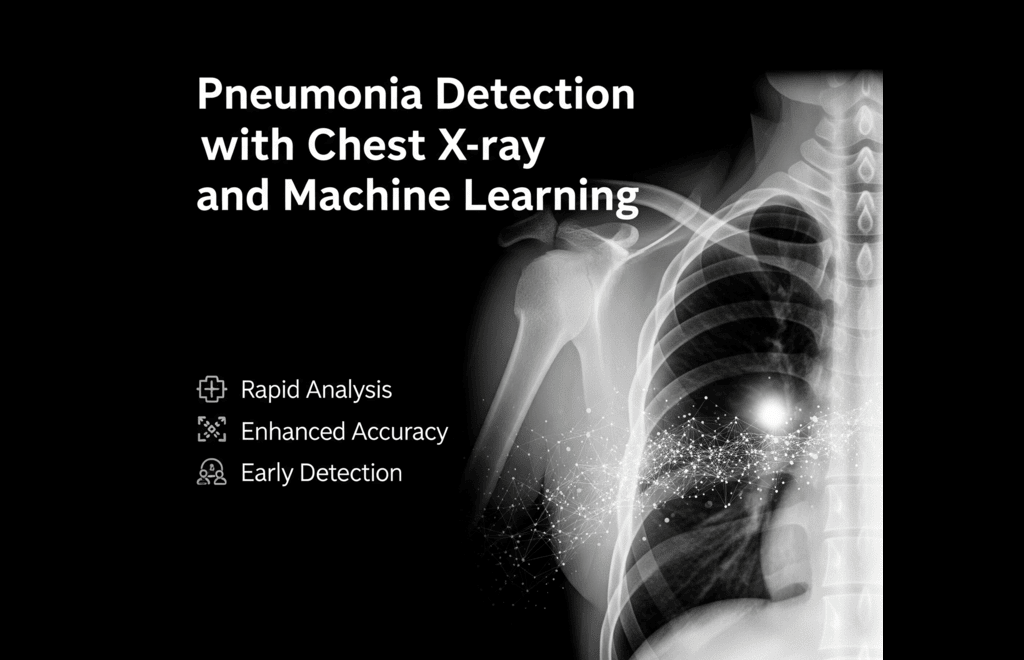 Pneumonia Detection AI - Chest X-ray analysis interface showing medical imaging results